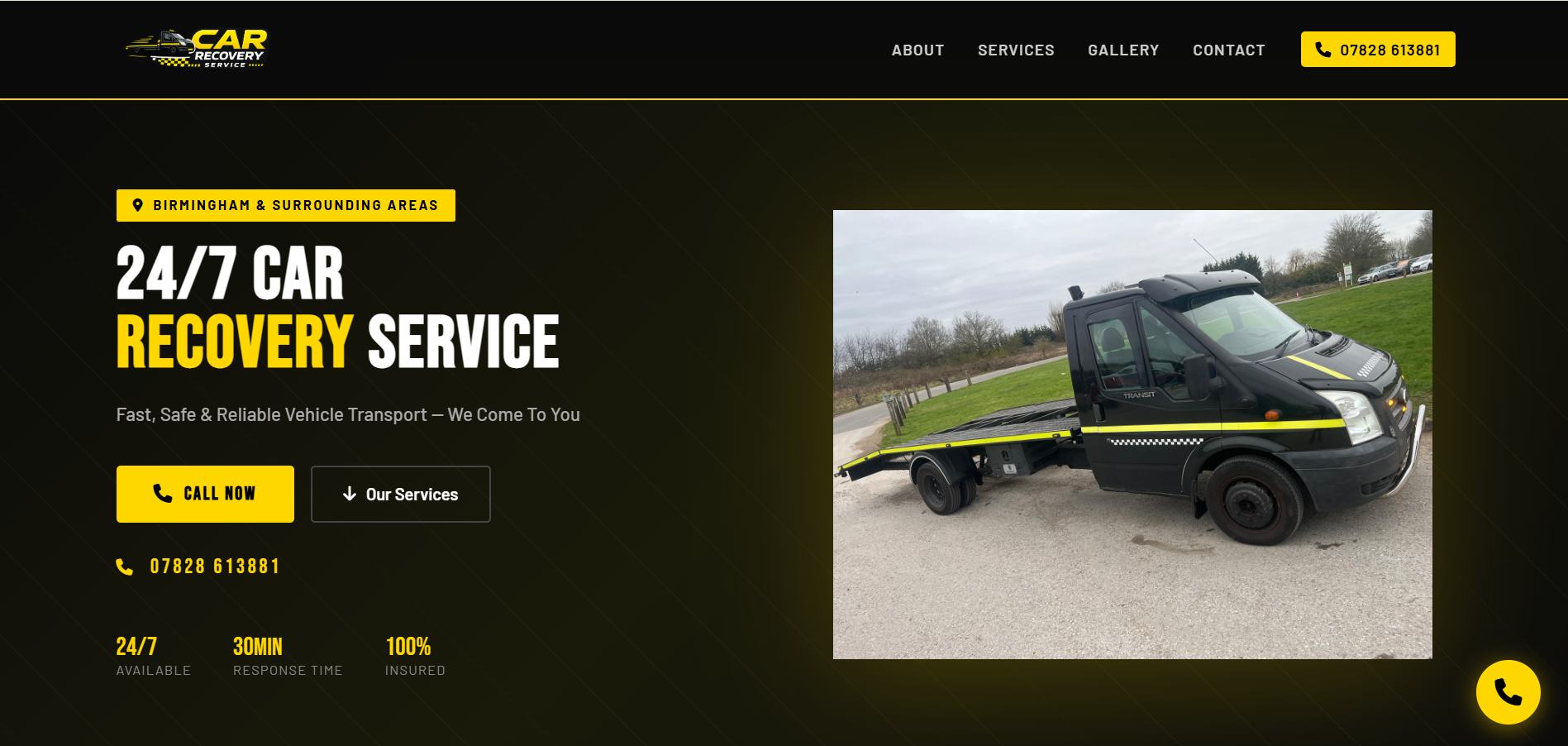 Professional Vehicle Recovery — shërbim tërheqjeje automjetesh