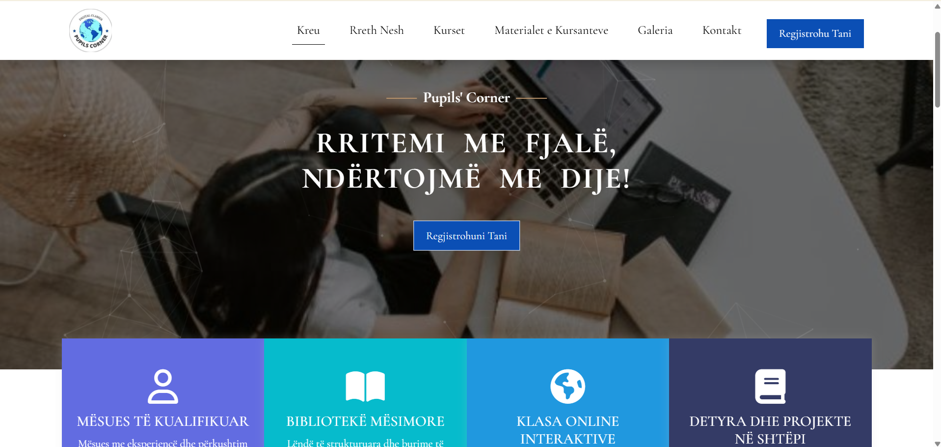 Pupils' Corner — kurse gjuhësore online